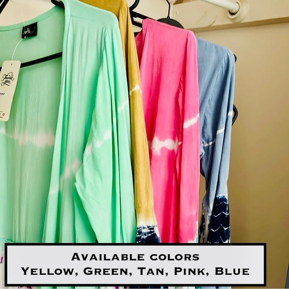 Tie Dye Bell Sleeve Maxi Wrap Dress / Empire
Line Long Maxi Dress OS - Picture 8 of 11